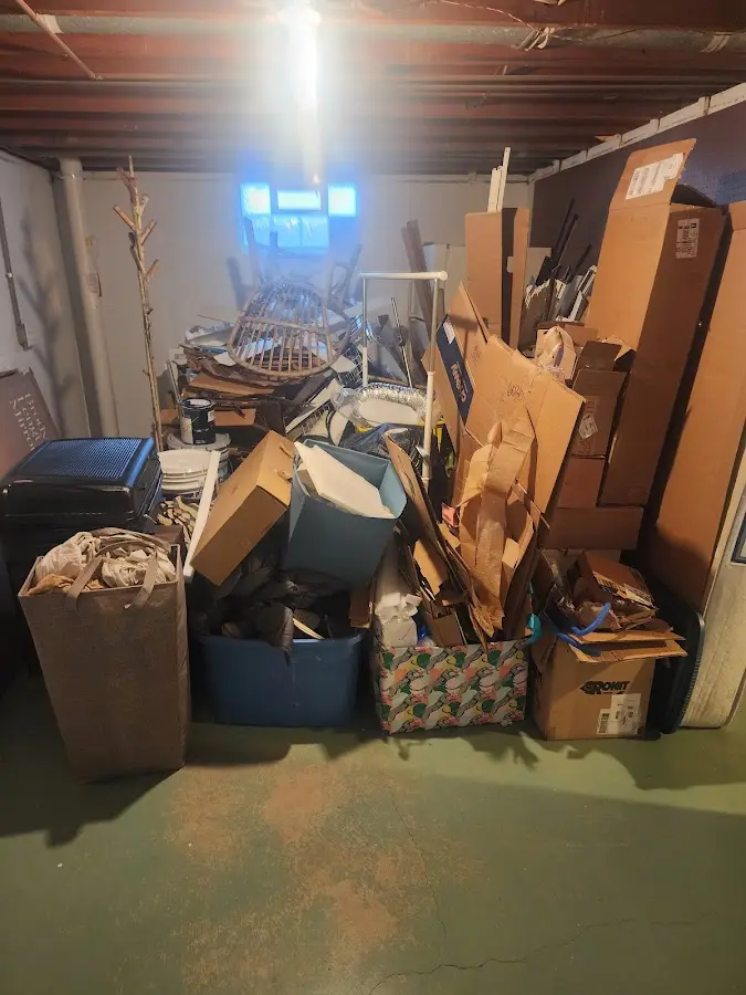 Roll-off dumpster container at job site for Yard Waste Dumpster Rental in Hesperia